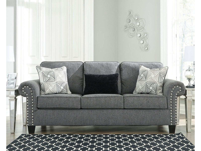 Agleno Charcoal Sofa - Ornate Home