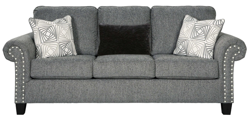 Agleno Charcoal Sofa - Ornate Home