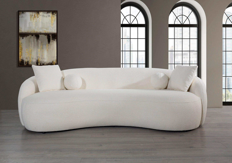 Bubble - Ivory Boucle - Sofa & Loveseat / 2pc Set - Ornate Home