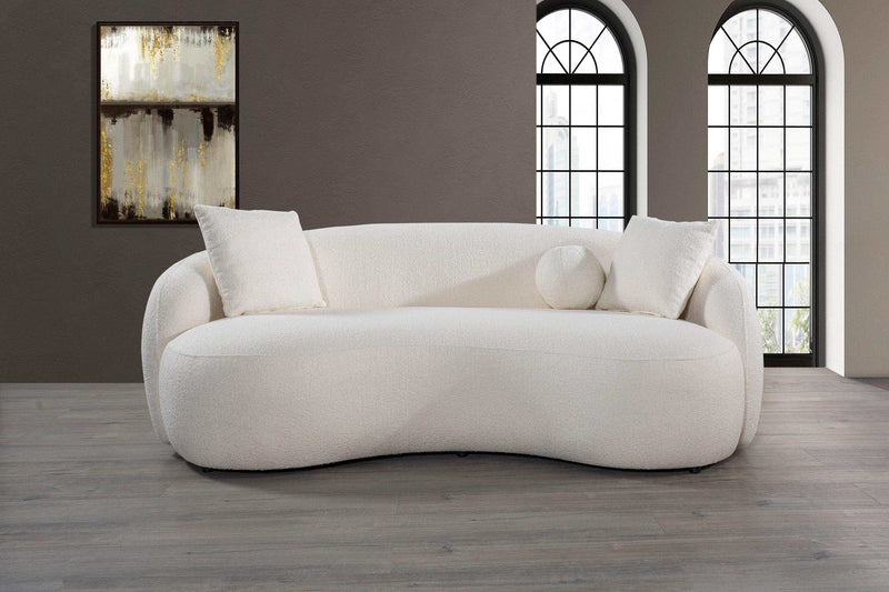 Bubble - Ivory Boucle - Sofa & Loveseat / 2pc Set - Ornate Home