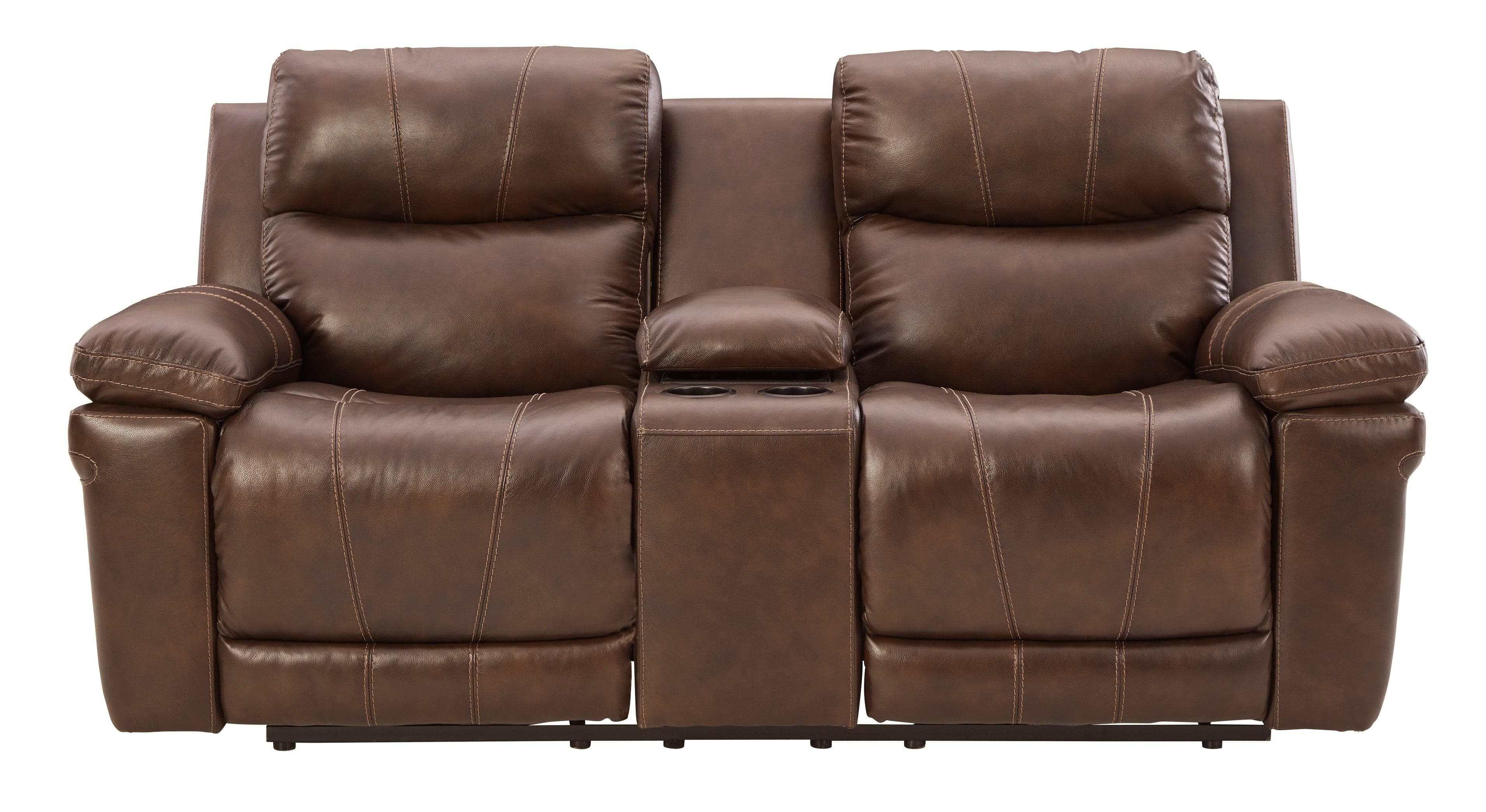 Edmar Chocolate Power Reclining Loveseat - Ornate Home