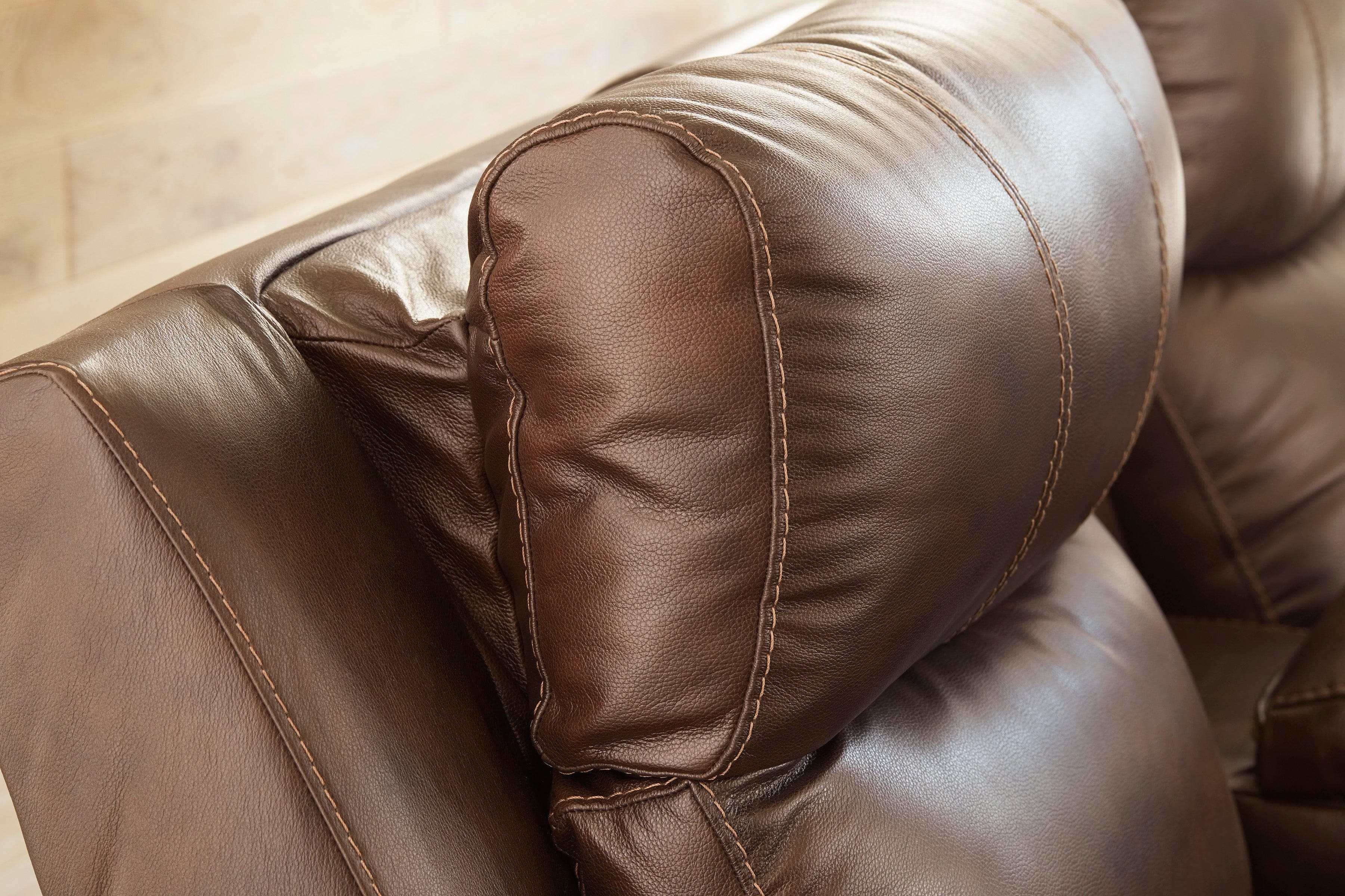 Edmar Chocolate Power Reclining Loveseat - Ornate Home