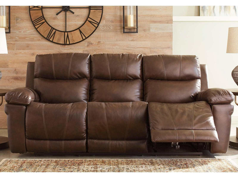 Edmar Chocolate Power Reclining Sofa - Ornate Home