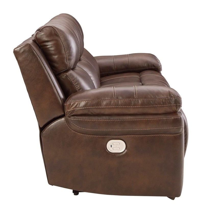 Edmar Chocolate Power Reclining Sofa - Ornate Home