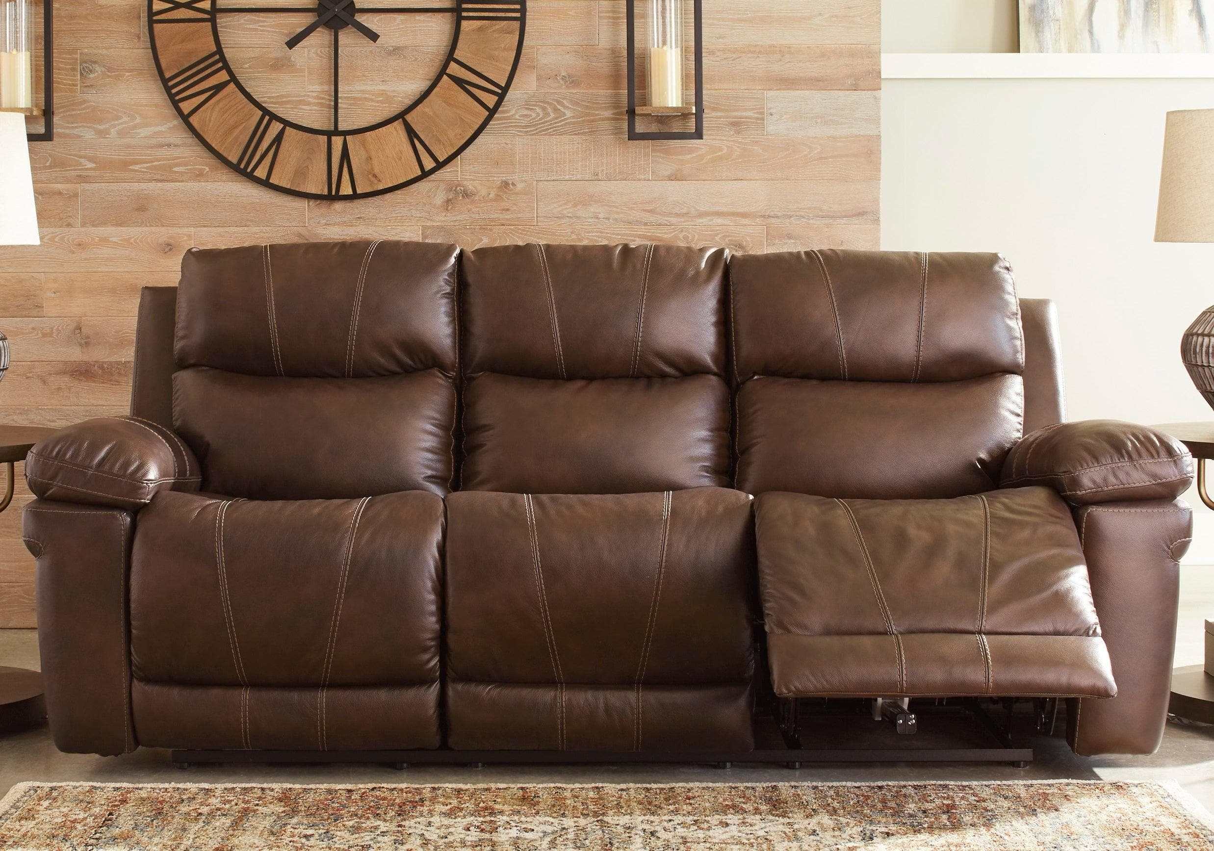 Edmar Chocolate Power Reclining Sofa & Loveseat - Ornate Home