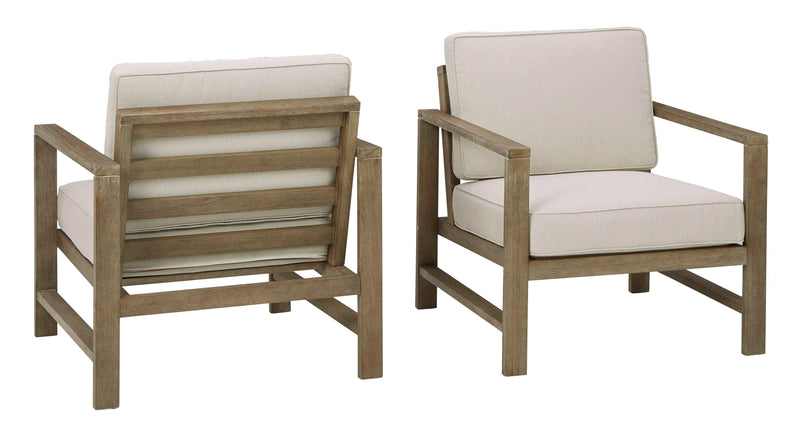 [CYBER WEEK] Fynnegan Outdoor Lounge Chair w/ Cushion (Set of 2) - Ornate Home