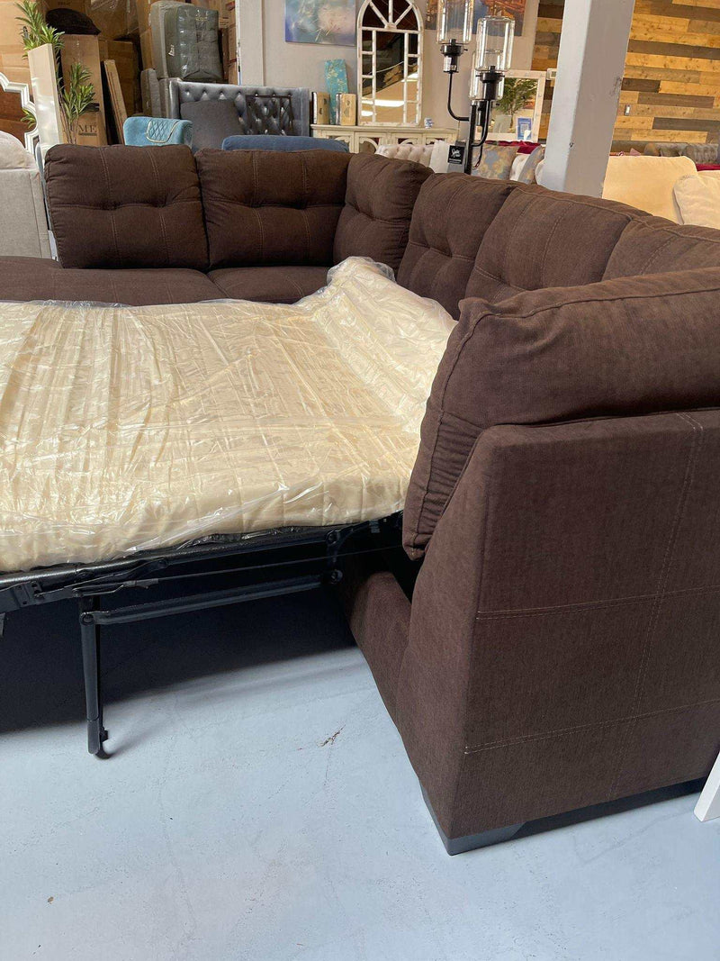 Maier 2pc Full Sleeper Sectional Sofa w/ Chaise - Ornate Home