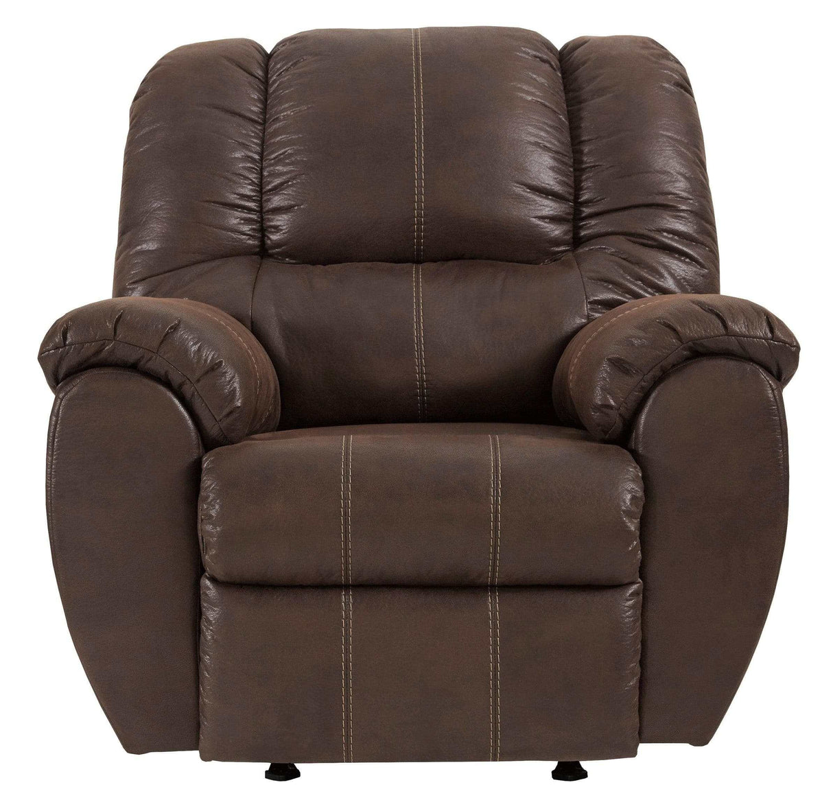 McGann Faux Leather Manual Recliner - Ornate Home