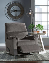 Nerviano Gray Manual Recliner - Ornate Home