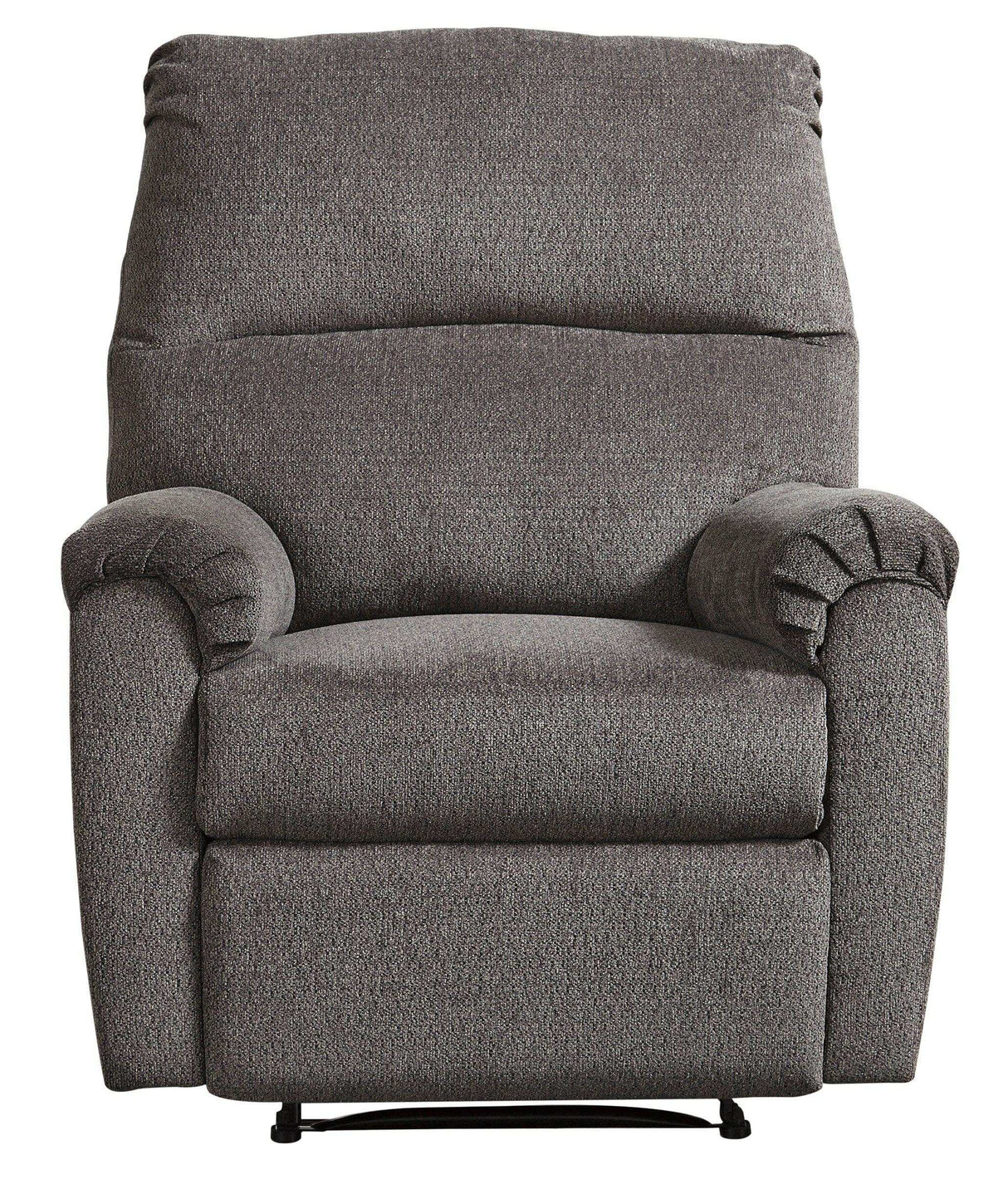 Nerviano Gray Manual Recliner - Ornate Home