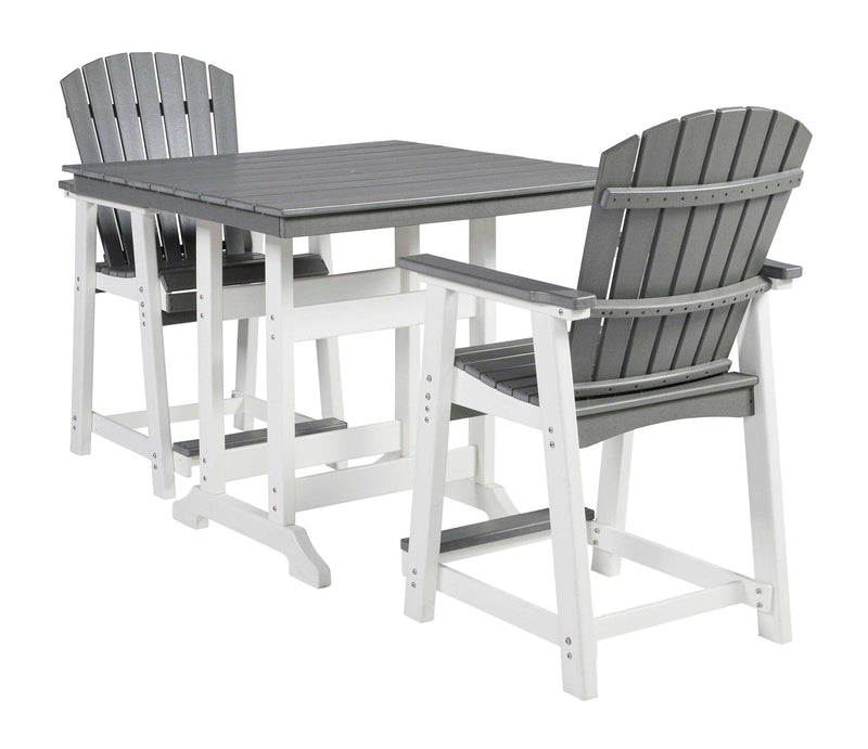 [CYBER WEEK] Transville Outdoor Counter Height Dining Table w/ Umbrella Opt. - Ornate Home