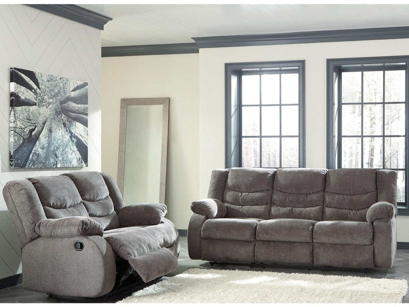 Tulen Gray Manual Reclining Sofa & Loveseat - Ornate Home
