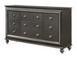 Kaitlyn Metallic Gray Dresser - Ornate Home