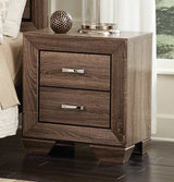 Kauffman Washed Taupe Nightstand - Ornate Home