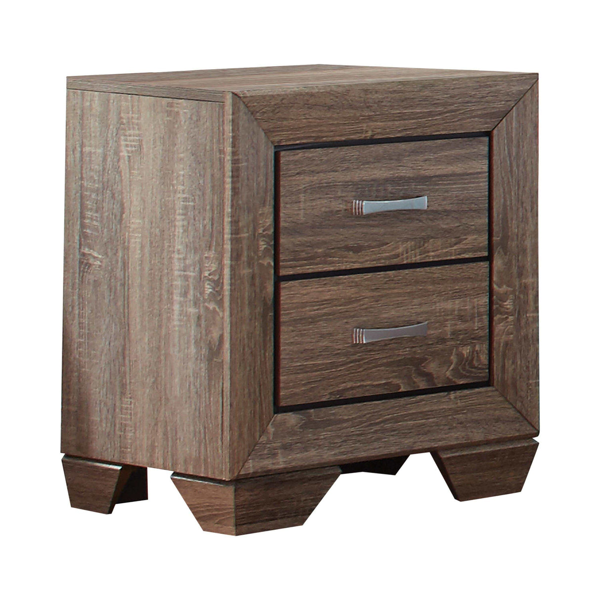 Kauffman Washed Taupe Nightstand - Ornate Home