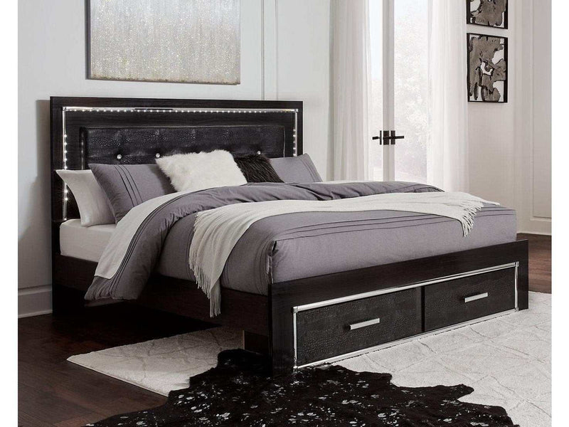 Kaydell King Panel Bed with Storage - Ornate Home
