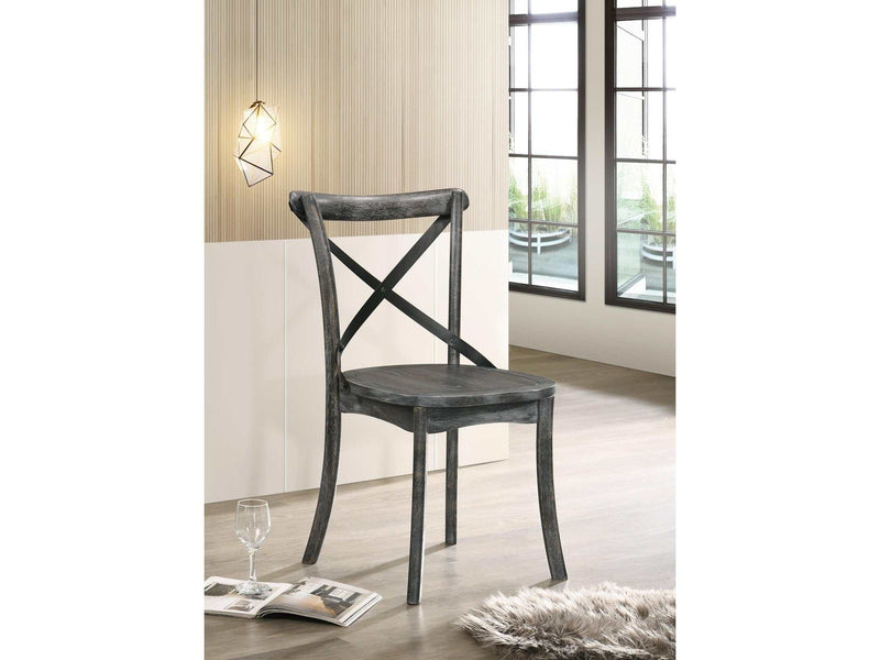 Kendric Rustic Gray Side Chair - Ornate Home