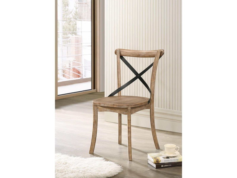 Kendric Rustic Oak Side Chair - Ornate Home