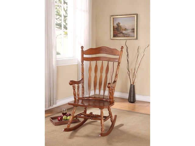 Kloris Dark Walnut Rocking Chair - Ornate Home