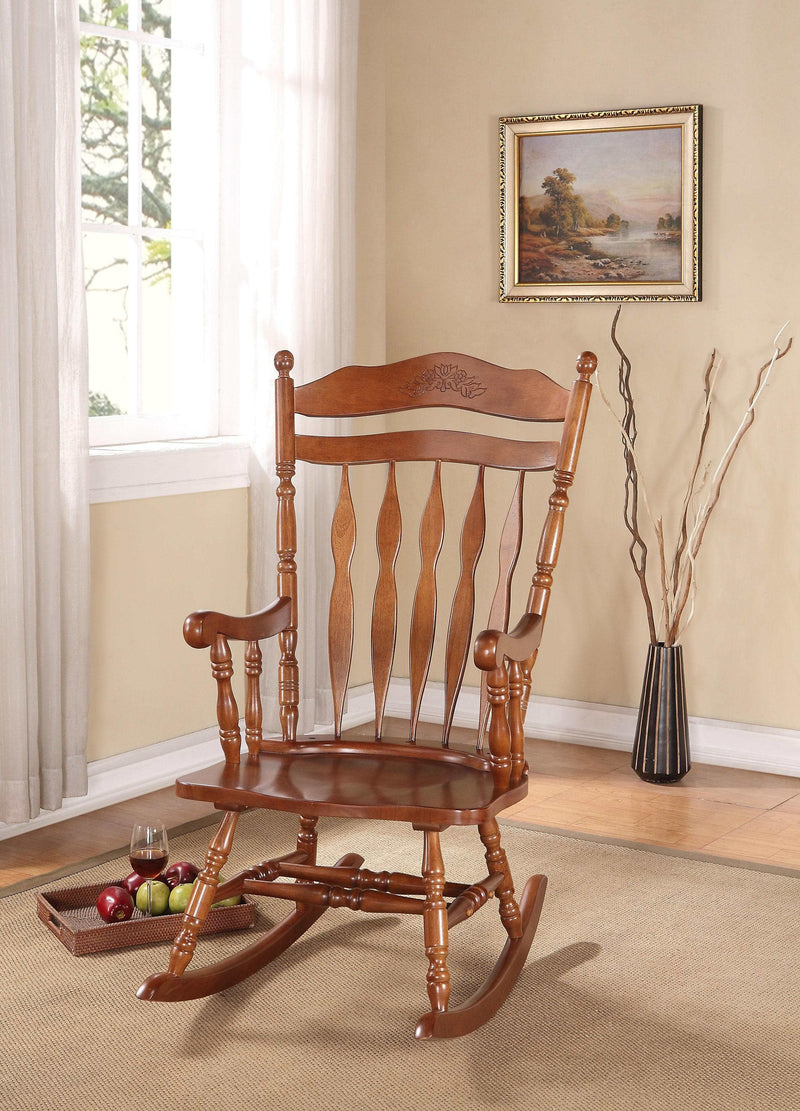 Kloris Dark Walnut Rocking Chair - Ornate Home