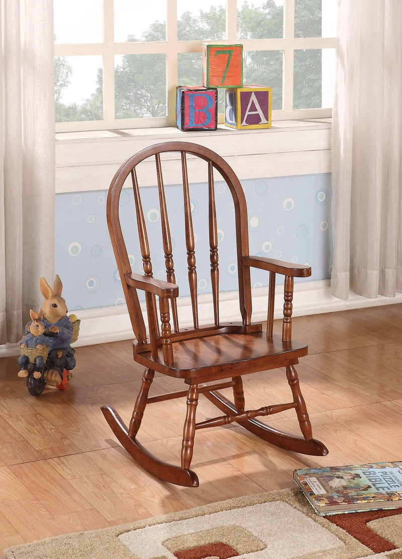 Kloris Tobacco Youth Rocking Chair - Ornate Home