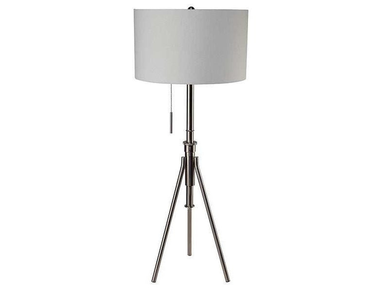 Zaya Brushed Steel Floor Lamp - Ornate Home