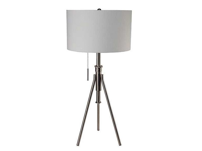 Zaya Brushed Steel Table Lamp - Ornate Home