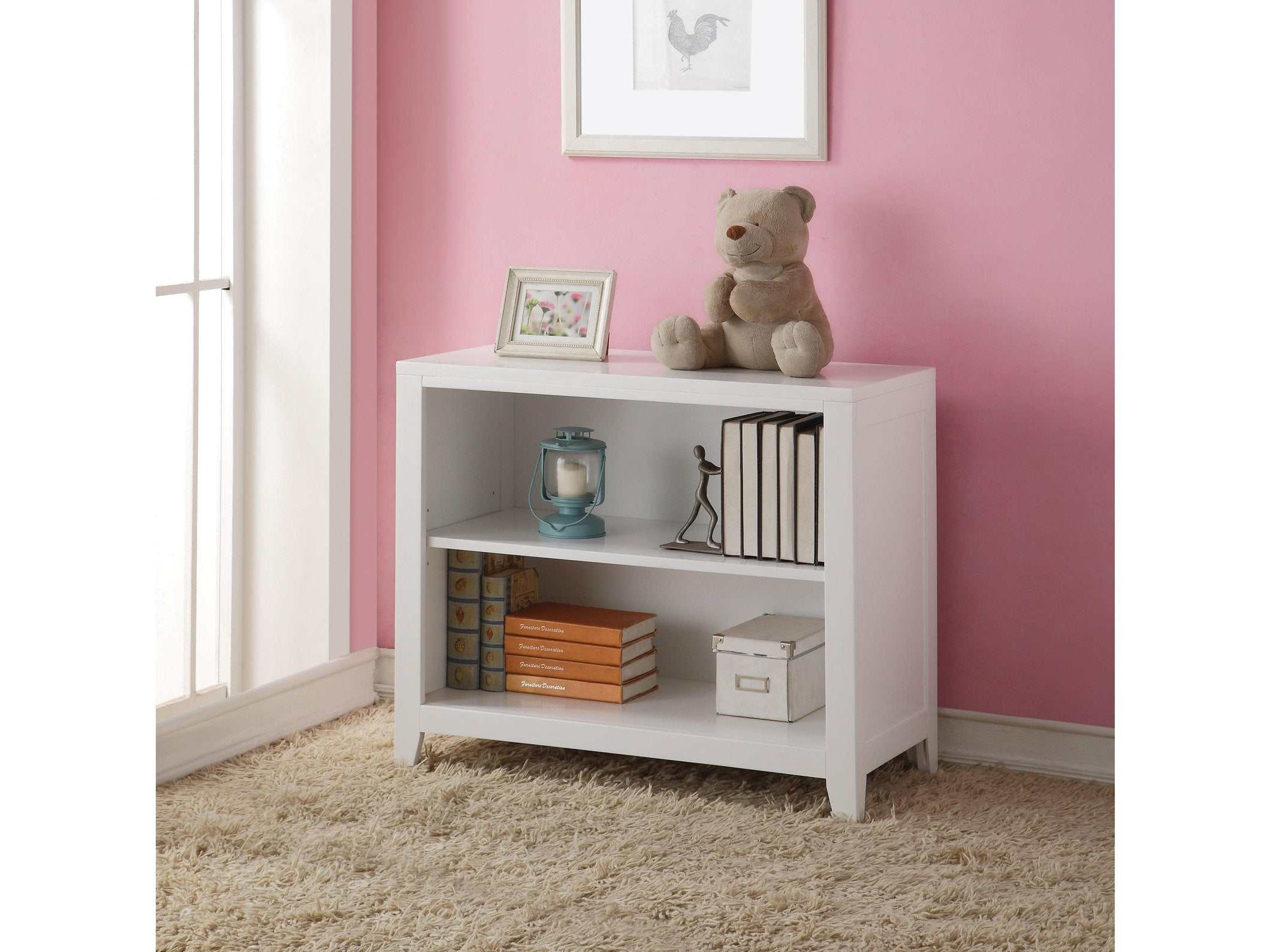 Lacey White Bookcase - Ornate Home