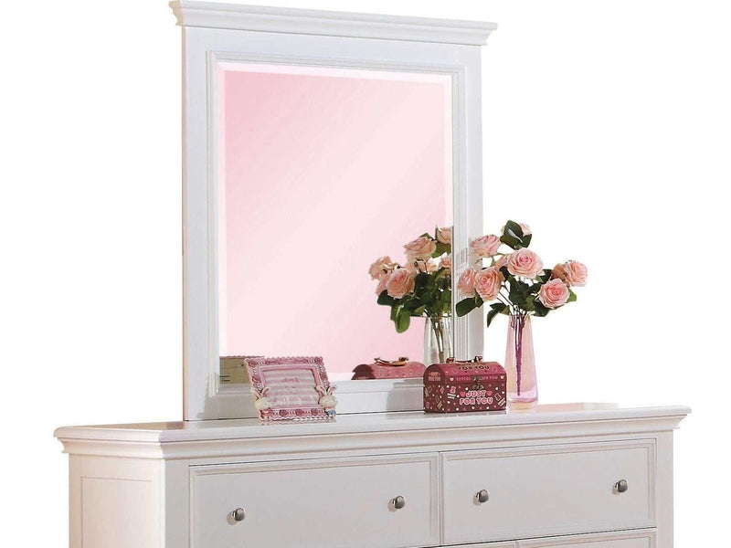 Lacey White Mirror - Ornate Home