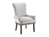 Landon Gray Linen Dining Chair / 1pc - Ornate Home