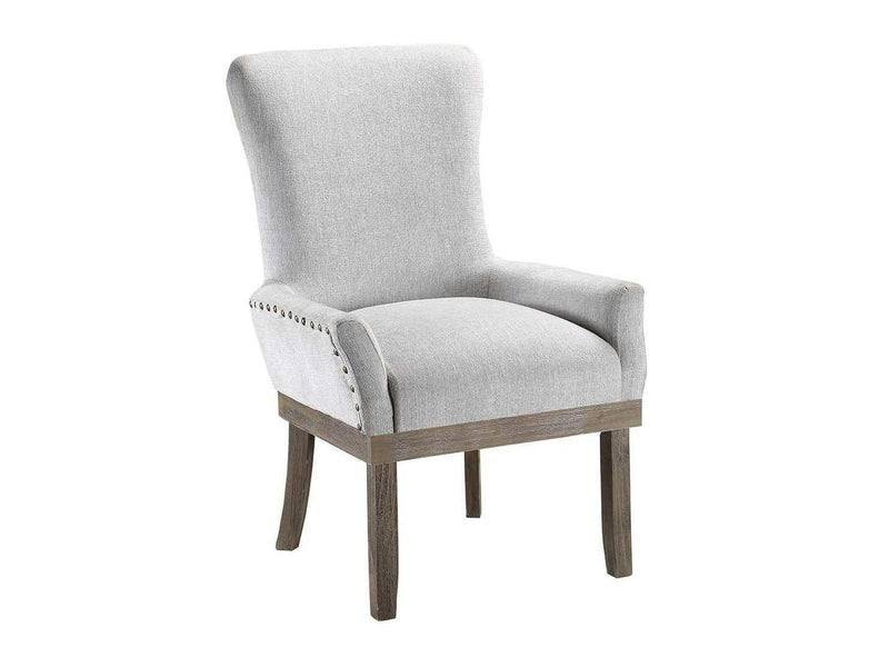 Landon - Gray Linen - Dining Chair / 1pc - Ornate Home