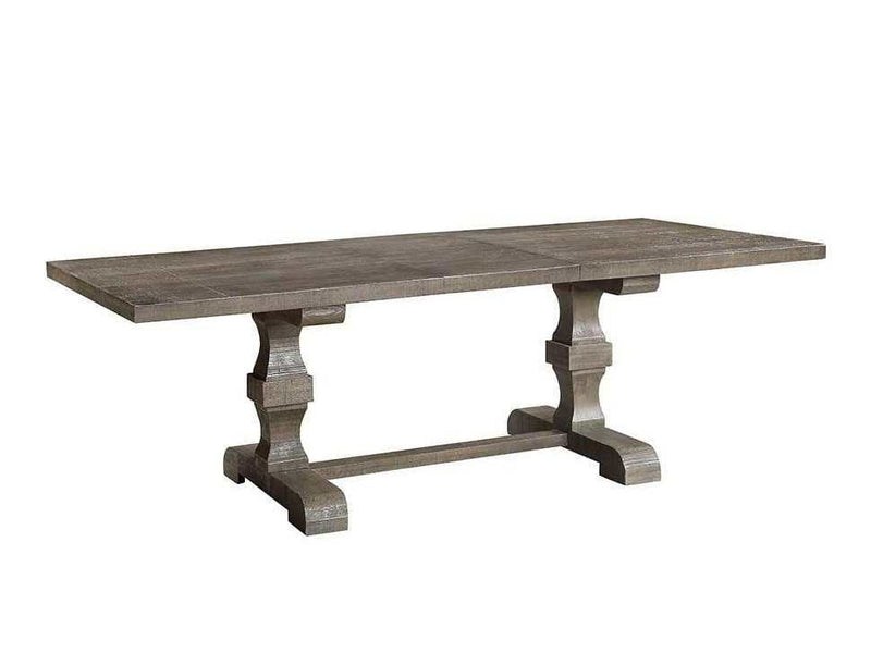Landon - Salvage Brown - Dining Table w/ 1 x18" Removable Extension Leaf - Ornate Home