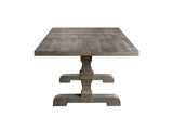 Landon Salvage Gray Dining Table w/ 1 x18" Removable Extension Leaf - Ornate Home