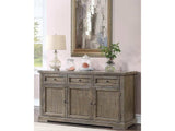 Landon Salvage Gray Server - Ornate Home