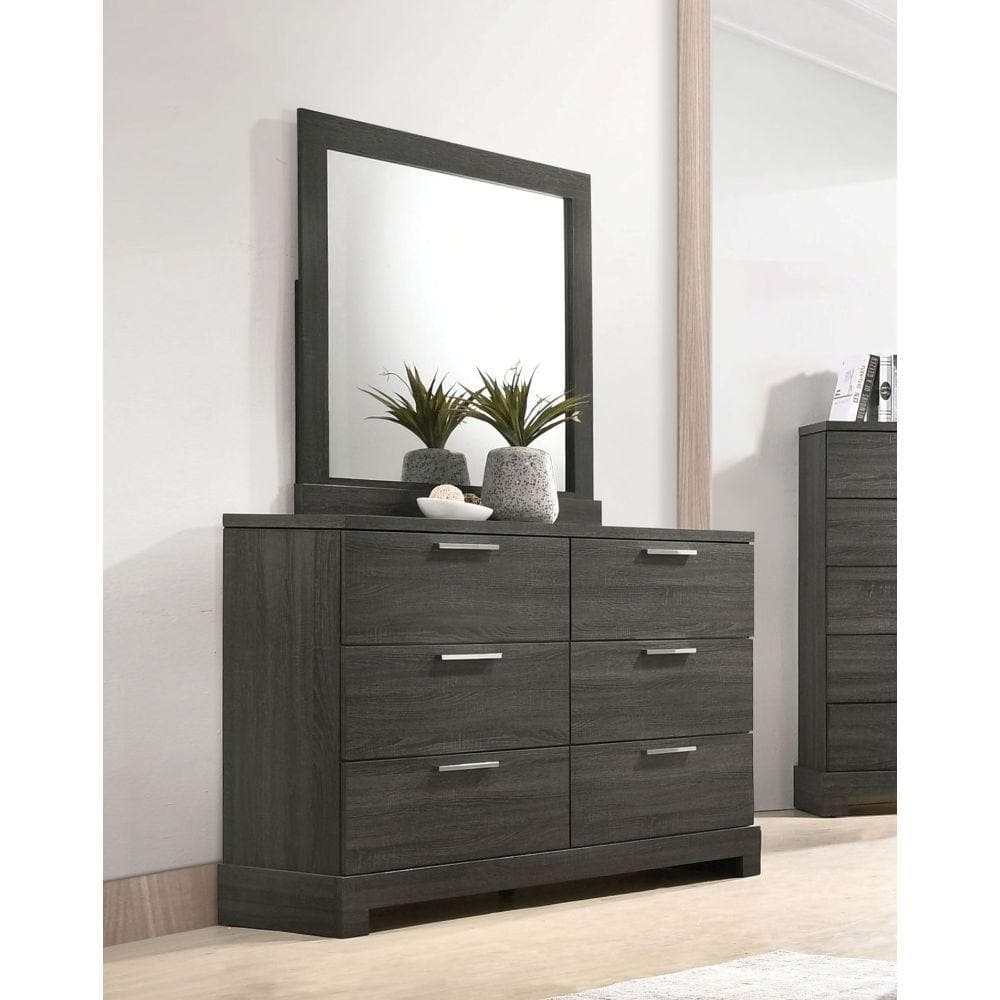 Lantha Gray Oak Dresser - Ornate Home