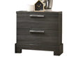 Lantha Gray Oak Nightstand - Ornate Home