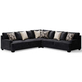 Lavernett Charcoal 3pc Symmetrical Sectional Sofa - Ornate Home