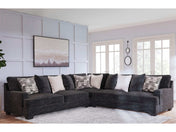 Lavernett Charcoal 3pc Symmetrical Sectional Sofa - Ornate Home