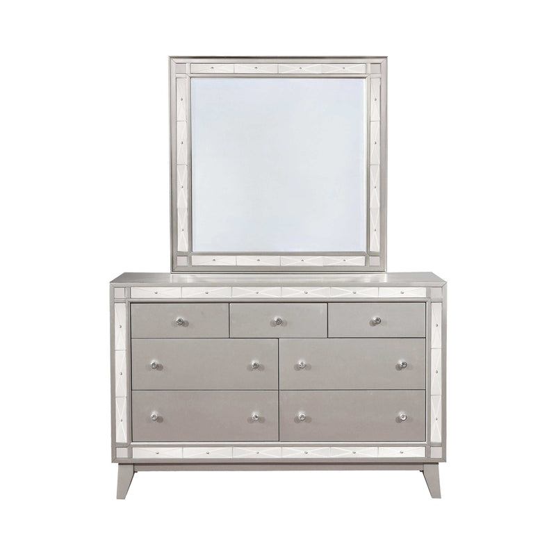 Leighton Metallic Mercury Dresser Mirror - Ornate Home