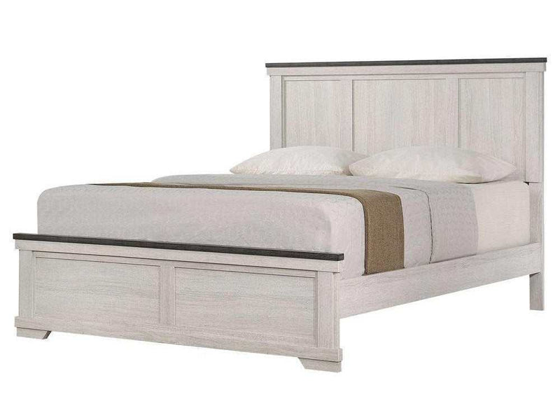 Leighton Two Tone King Panel Bed - Ornate Home