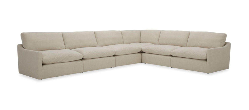 Lennon Transitional Beige Fabric Sectional Sofa Set - Ornate Home