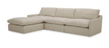 Lennon Transitional Beige Fabric Sectional Sofa Set - Ornate Home