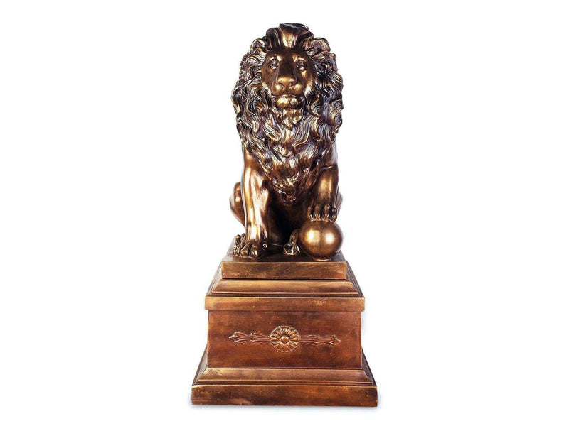 Lion Guard Antique Bronze Victorian Style Statues - Ornate Home