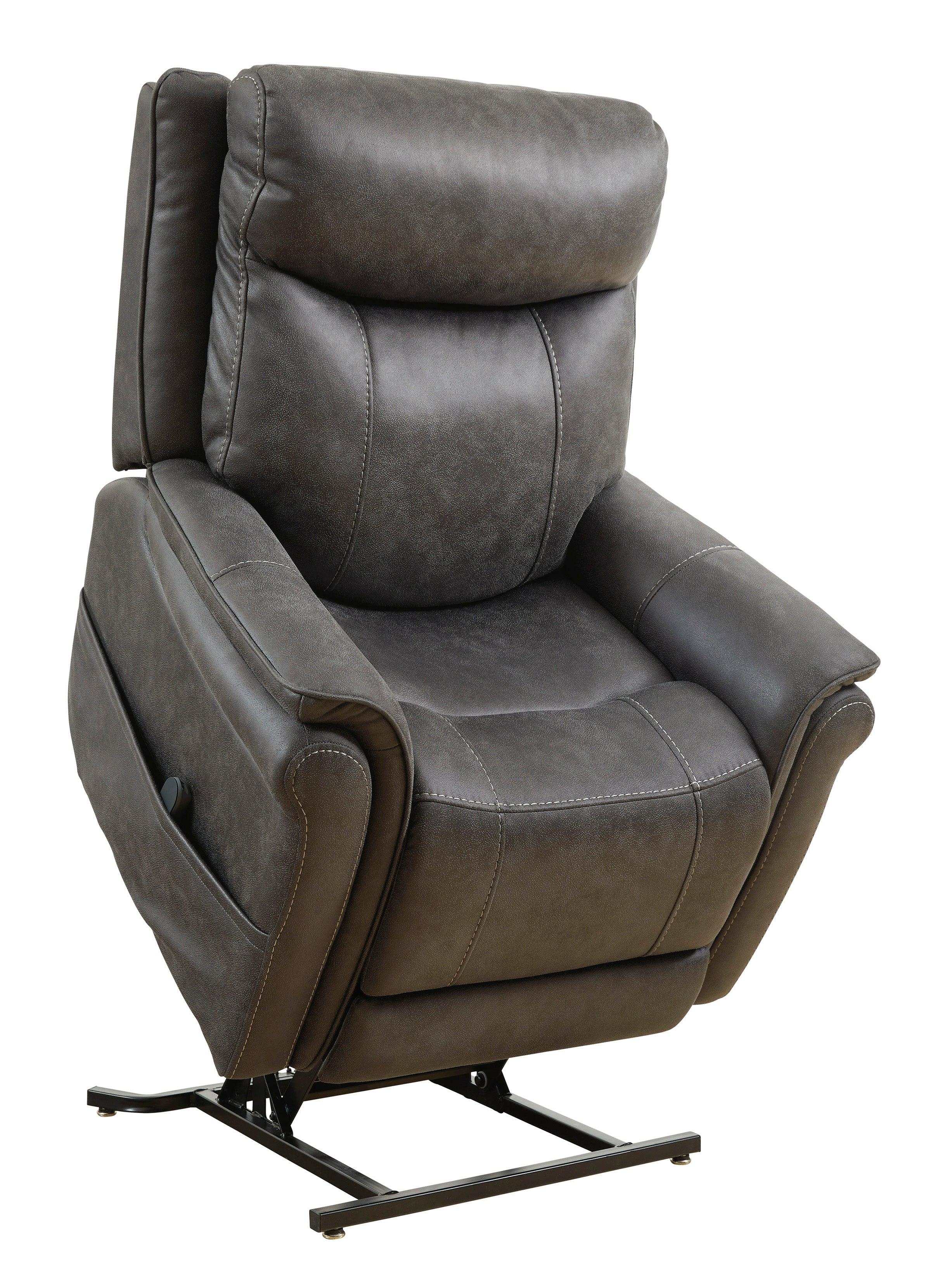 Lorreze Steel Gray Power Lift Recliner Heat & Massage Function - Ornate Home