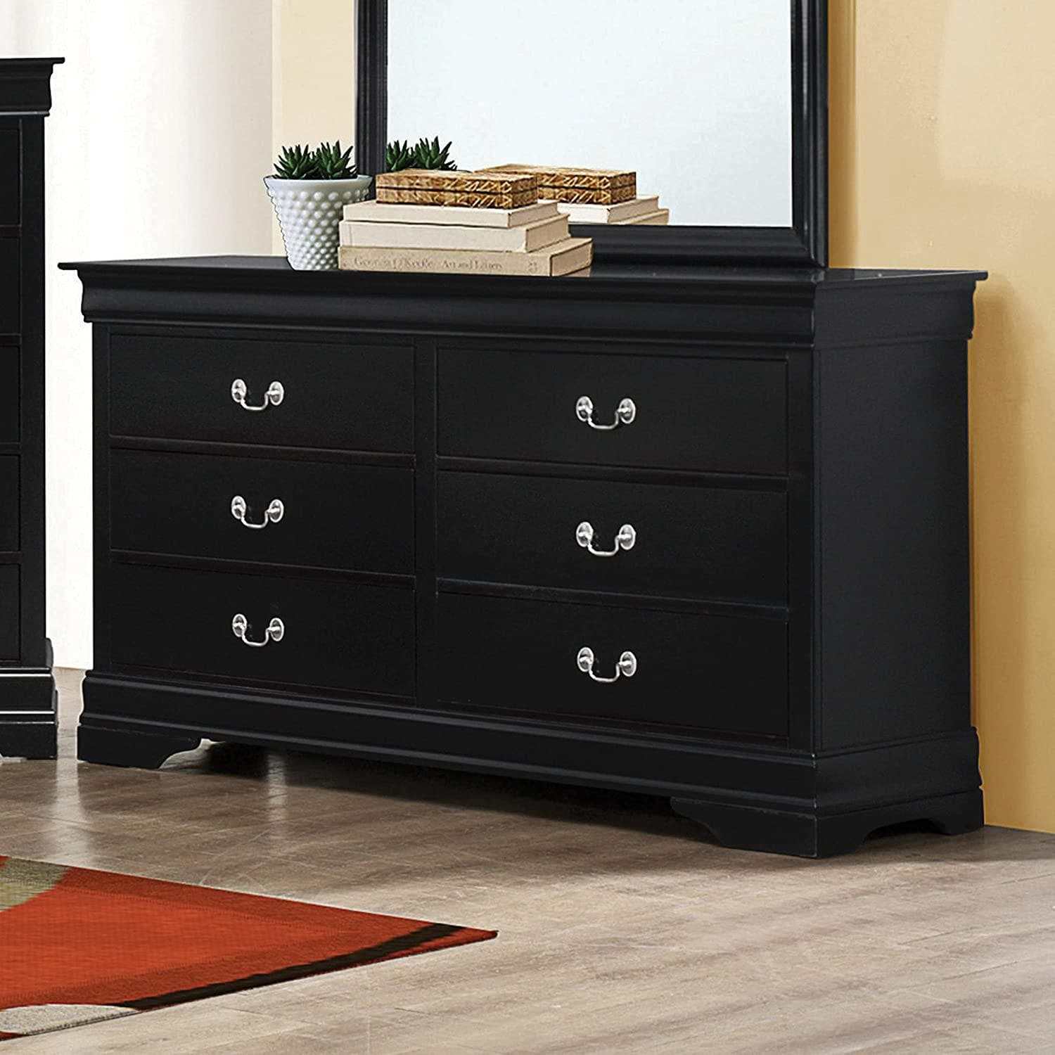 Louis Philippe Black Dresser - Ornate Home