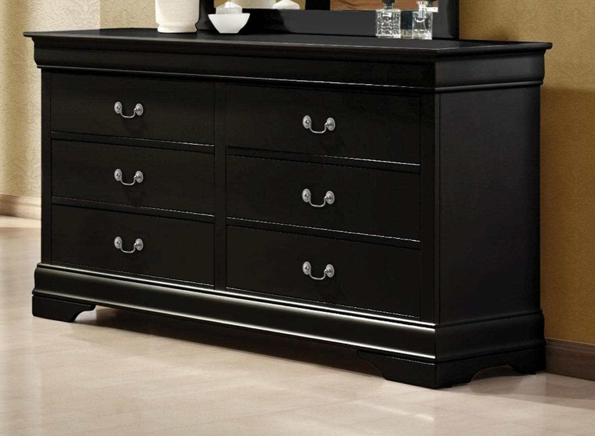 Louis Philippe Black Dresser - Ornate Home