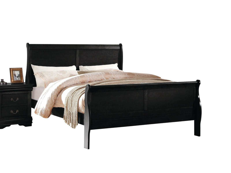 Louis Philippe Black Full Bed - Ornate Home