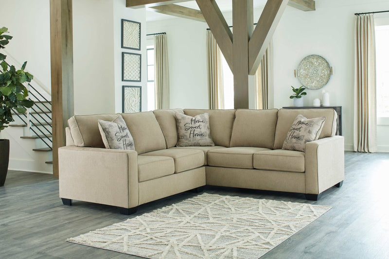 Lucina Quartz Beige 2pc LAF Sectional Sofa - Ornate Home
