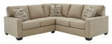 Lucina Quartz Beige 2pc LAF Sectional Sofa - Ornate Home