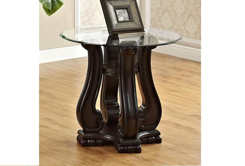 Madison Brown Wood 3-Piece Coffee Table Set (1xCoffee 2xEnd) - Ornate Home